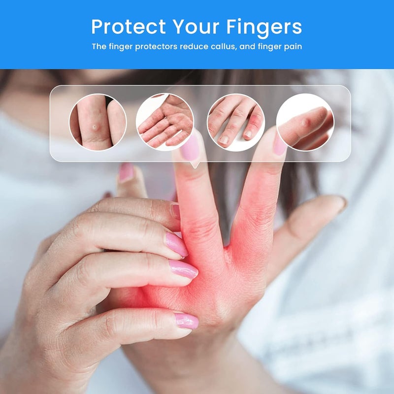 Kimihome 20 PCS Gel Finger Sleeve Protectors - Silicone Finger Sleeves Cushions and Protects - Finger Cots Bandages Provide Relief for Finger Cracking, Corns, Blisters and Calluses Protect (Clear) - Image 4